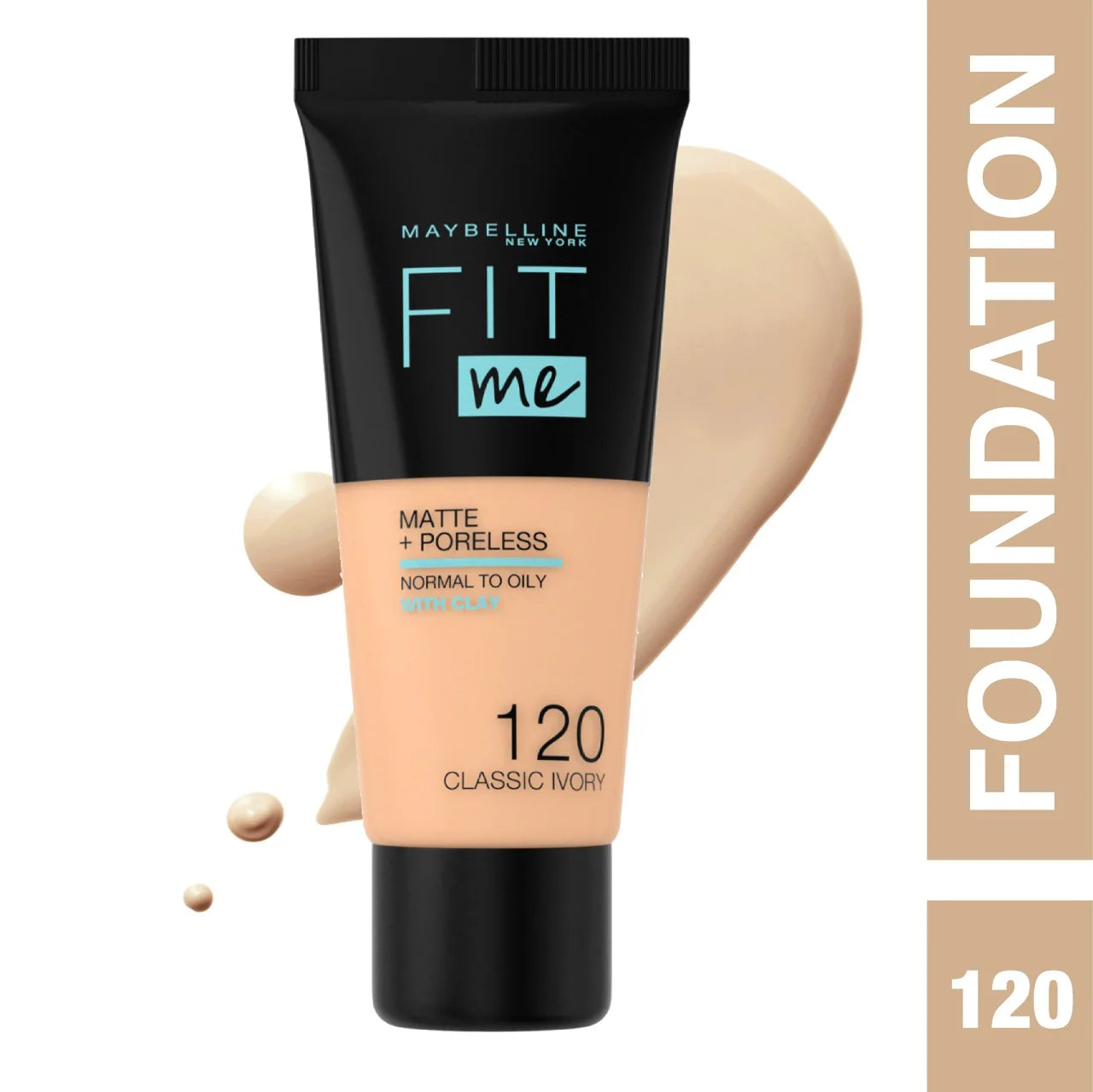 Maybelline Fit Me Matte + Poreless Liquid Foundation Ideal For Normal To Oily Skin