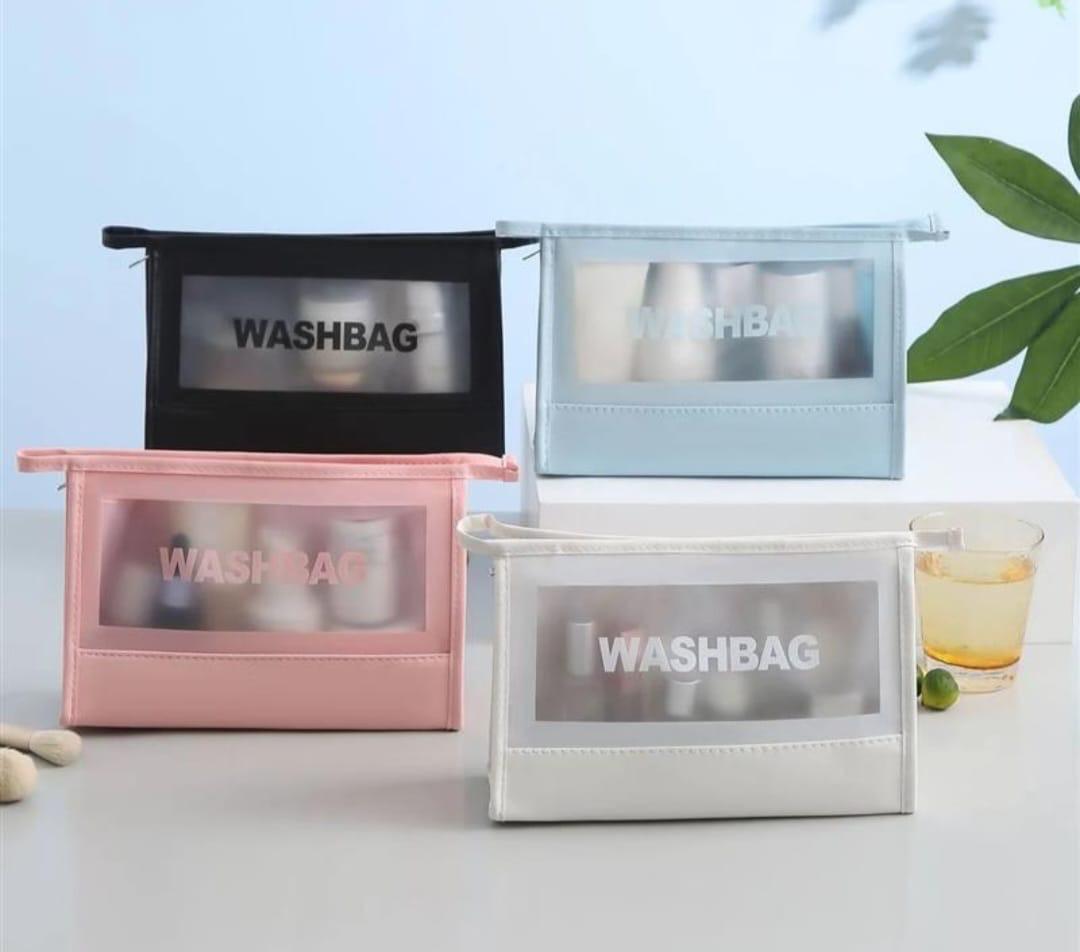 Wash Bag Cosmetic and Toiletry Organizer with Zipper Waterproof Storage Bag for Travel Camping Business Trips and Beach
