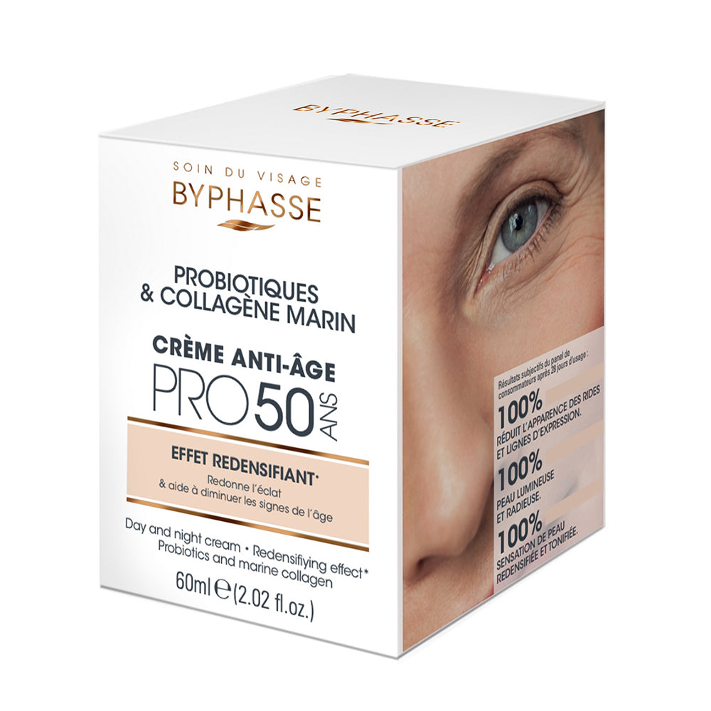 Byphasse Probiotics & Marine Collagen Cream – Anti-Age Pro 50+