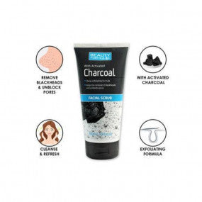 Beauty Formulas charcoal facial scrub 150ml