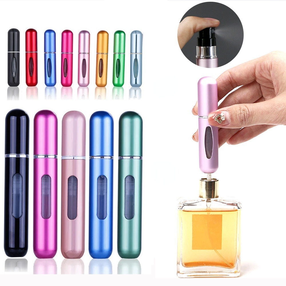Portable Mini Refillable Perfume Bottle With Spray Scent Pump Empty Cosmetic Containers Atomizer Bottle For Travel 5ml