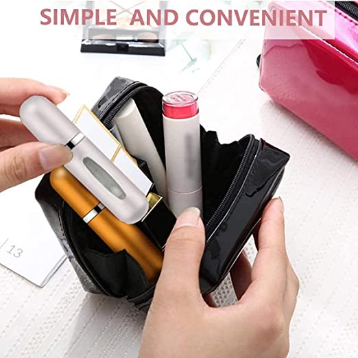 Portable Mini Refillable Perfume Bottle With Spray Scent Pump Empty Cosmetic Containers Atomizer Bottle For Travel 5ml