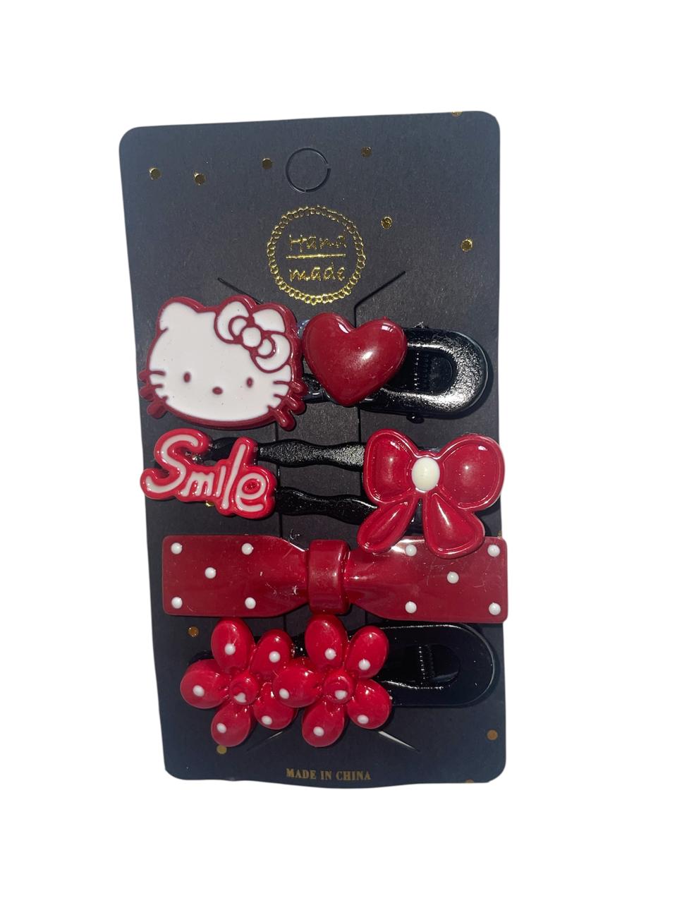Hello Kitty Hair Clip 4pcs/set