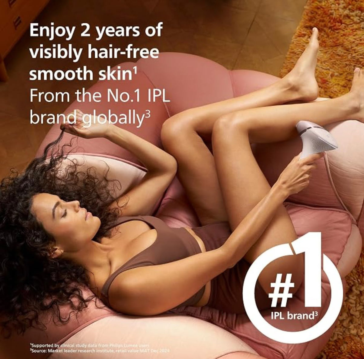 Philips Lumea IPL 9900 Series Hair Removal Device with sense IQ for Face & Body