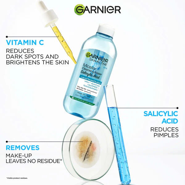 Garnier Fast Clear Micellar Water with Salicylic Acid for Acne Prone Skin 400ml