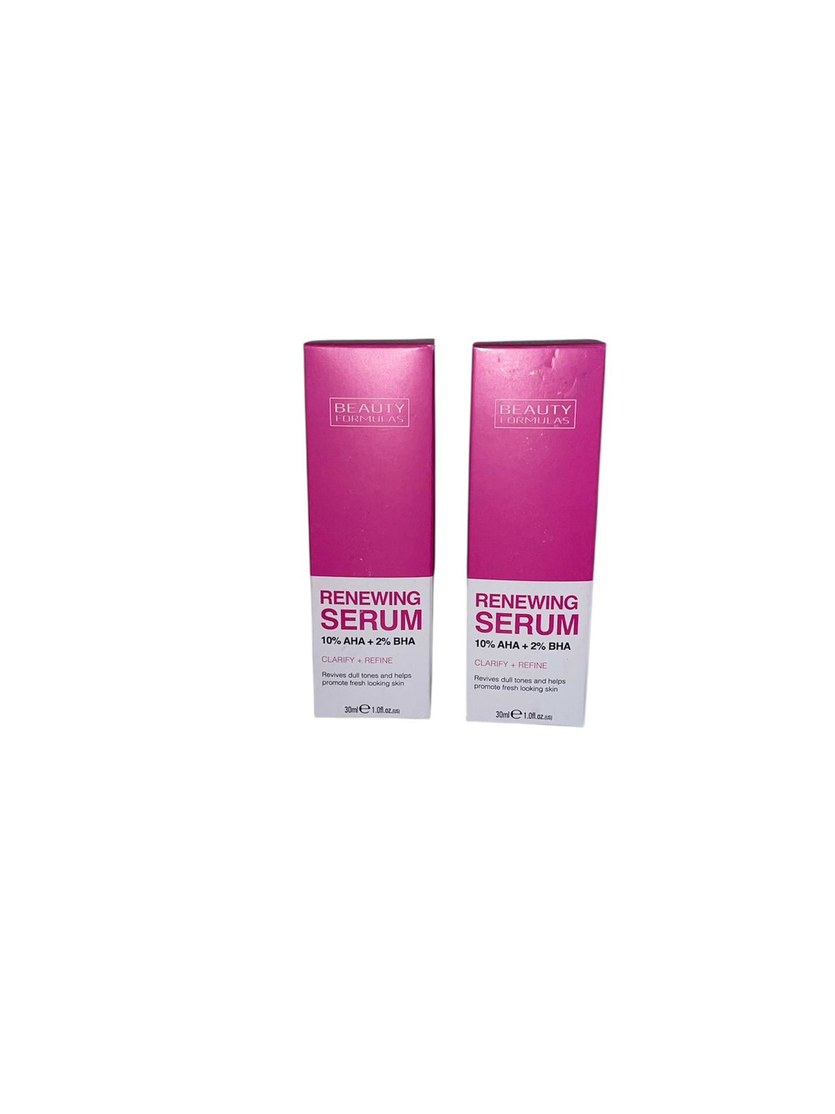 Beauty Formulas Renewing Serum AHA + BHA 30ML (2 pieces Offer)