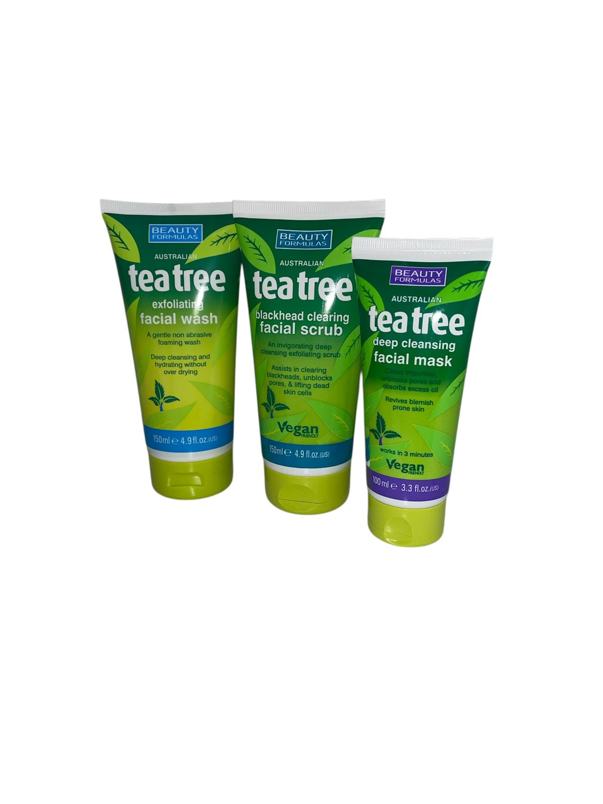 Beauty Formulas Tea Tree Set of 3