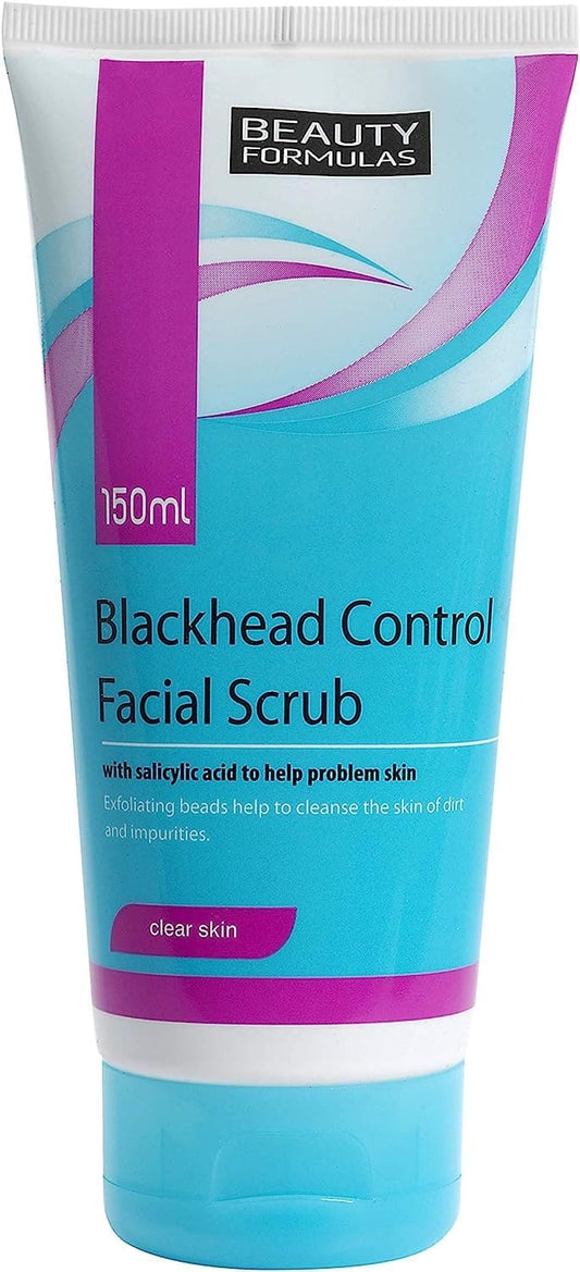 beauty formulas blackhead control facial scrub 150ml