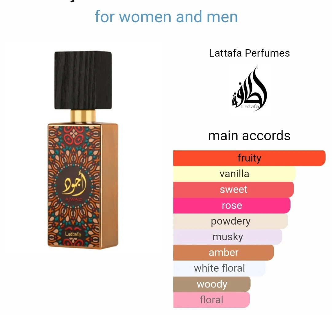 Lattafa Ajwad Women and Men Eau de Parfum  60ml