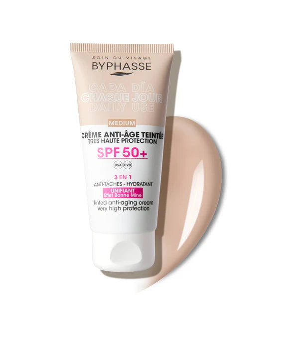 Byphasse tinted anti-aging cream SPF 50+ 50ml