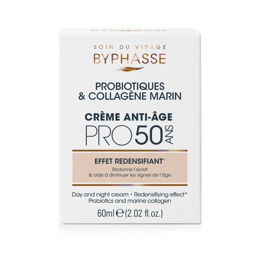 Byphasse Probiotics & Marine Collagen Cream – Anti-Age Pro 50+