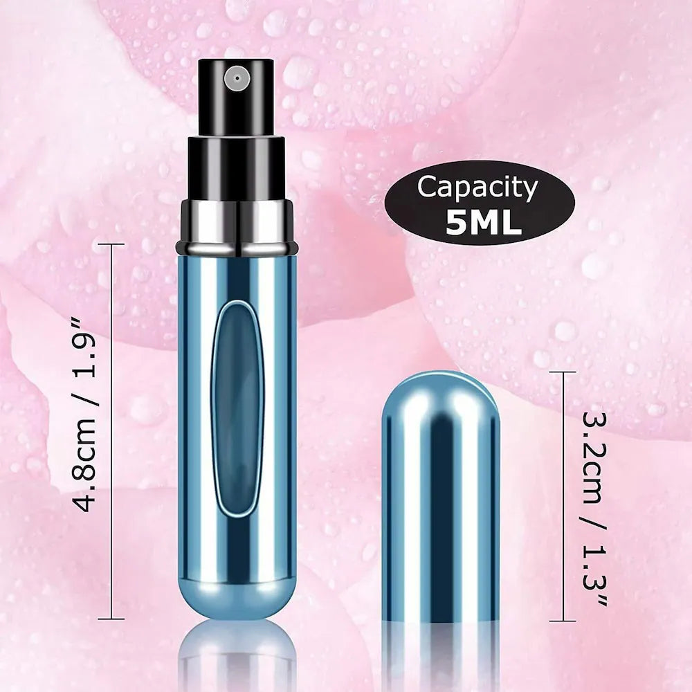 Portable Mini Refillable Perfume Bottle With Spray Scent Pump Empty Cosmetic Containers Atomizer Bottle For Travel 5ml