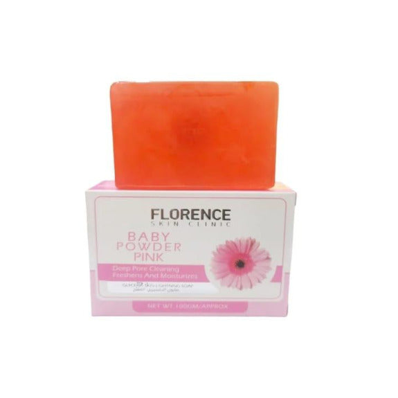 Florence Skin Clinic Baby Powder Pink Deep Pore Cleaning Whitening Soap