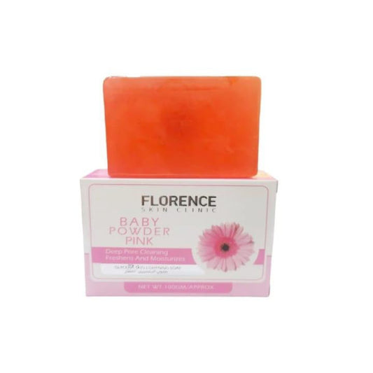 Florence Skin Clinic Baby Powder Pink Deep Pore Cleaning Whitening Soap