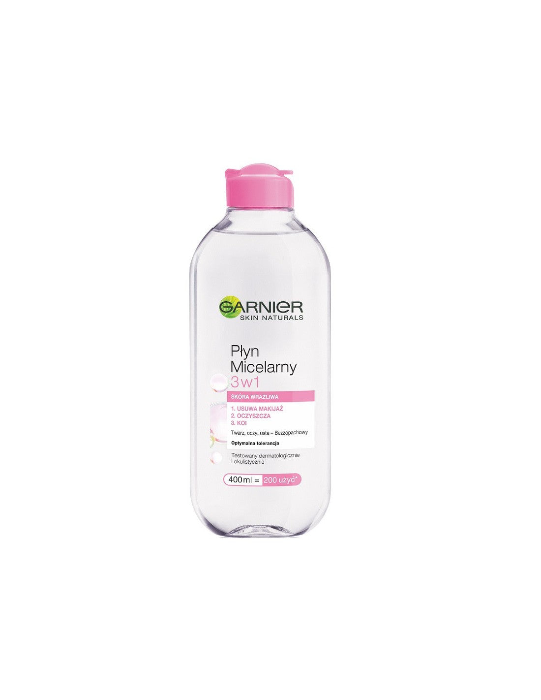 Garnier Micellar Water Facial Cleanser and Makeup Remover Pink for Sensitive Skin 400ml