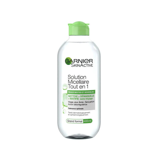 Garnier Micellar Water Facial Cleanser & Makeup Remover for mixed & sensitive skin 400ml