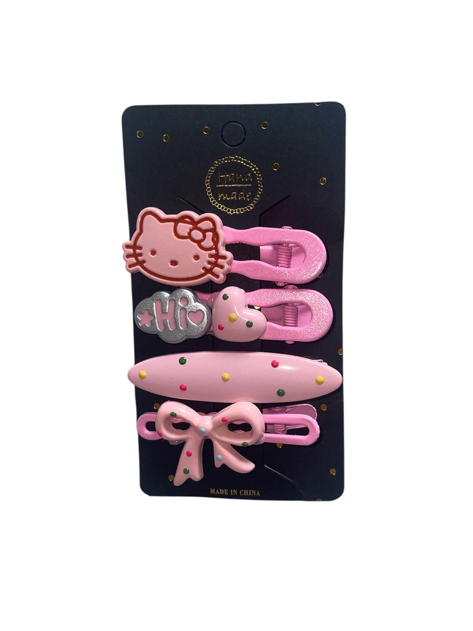 Hello Kitty Hair Clip 4pcs/set