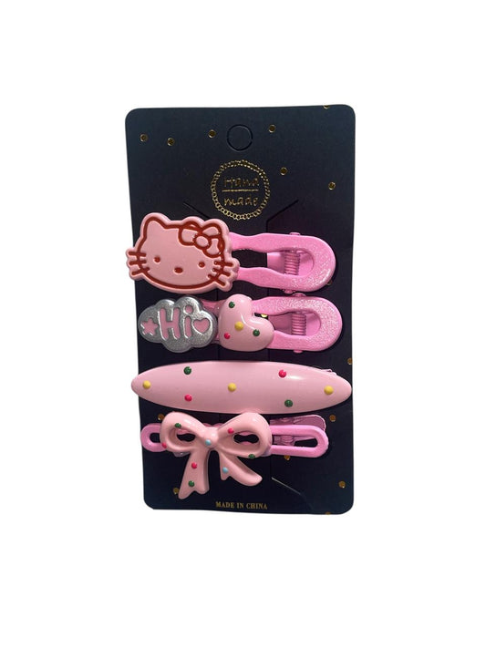 Hello Kitty Hair Clip 4pcs/set