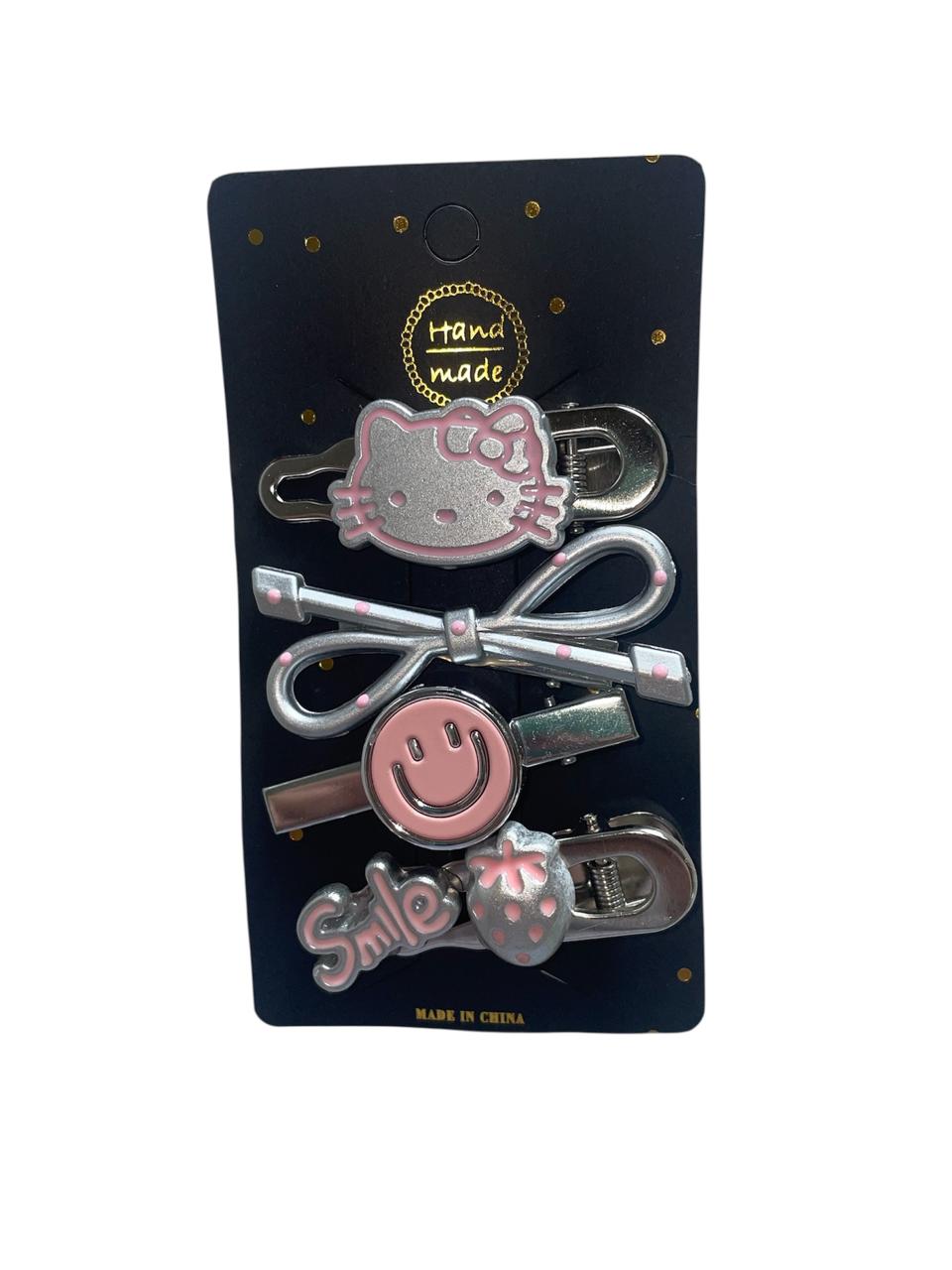Hello Kitty Hair Clip 4pcs/set