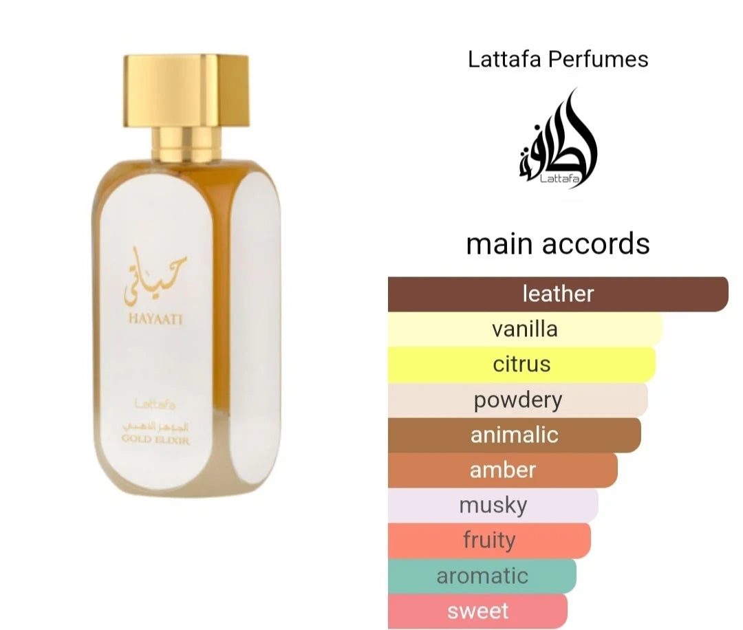 Lattafa Hayaati Gold Elixir Women & Men Eau de Parfum 100ml