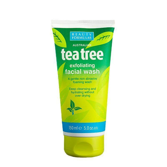 Beauty Formulas Tea Tree Exfoliating Facial Wash 150ml